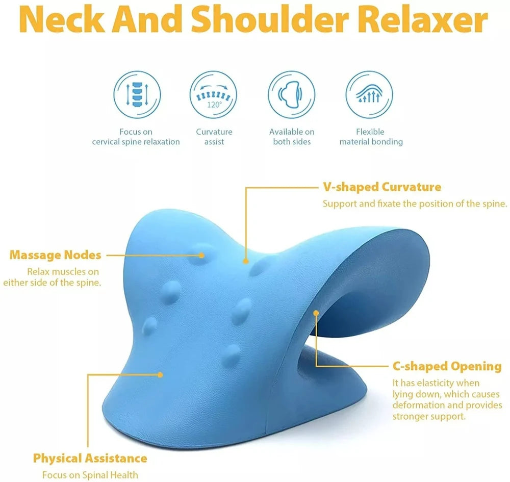 Plain Silicone Neck Relax Pillow