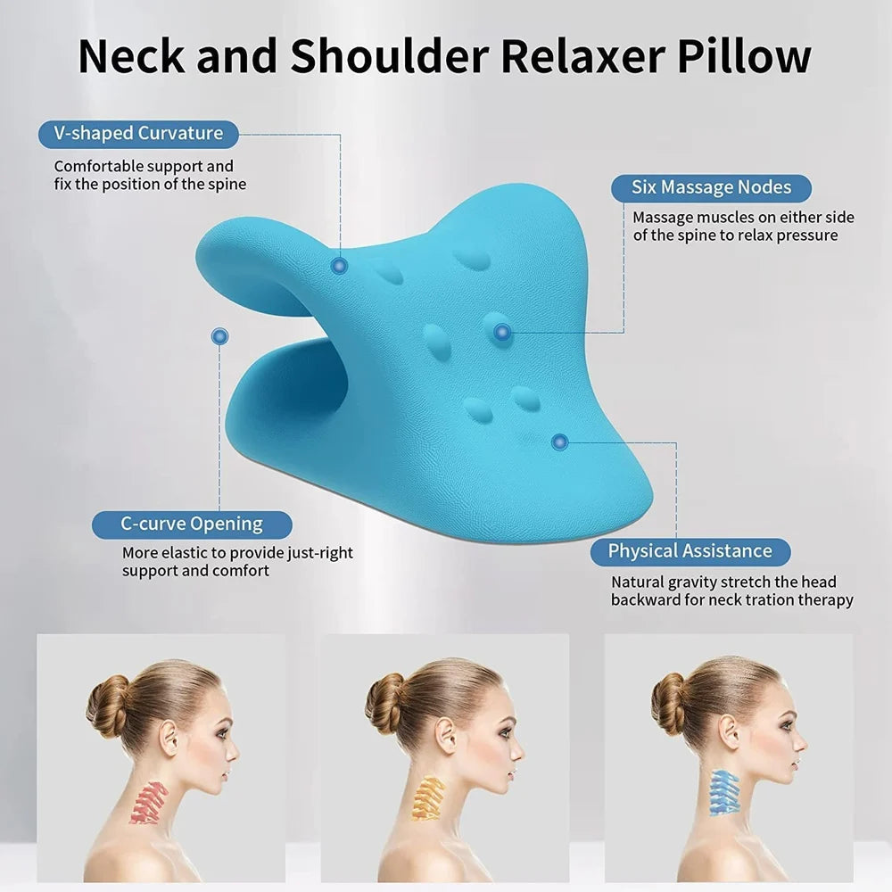 Plain Silicone Neck Relax Pillow