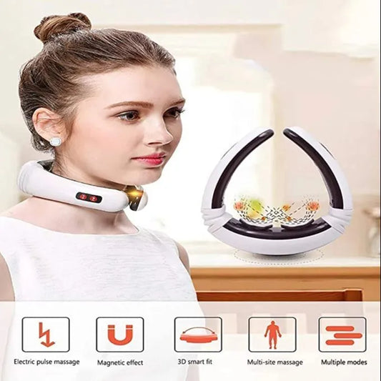 Plastic White Neck And Shoulder Massager